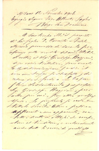 1906 MILANO Lettera rag. B. RICORDI per vendita stabile a Giuseppe Bazzini