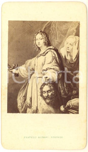 1865 ca FIRENZE UFFIZI Cristofano Allori - Giuditta e Oloferne *Foto ALINARI CDV