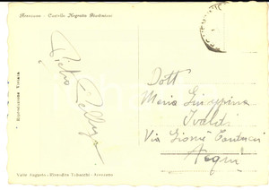 1939 ARENZANO (GE) Cartolina botanico Pietro PELLEGRINI - Autografo FG VG