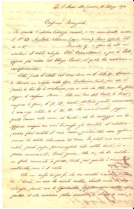 1874 GREVE IN CHIANTI - S. Maria alla Canonica - Luigi RAZZOLINI ordina libri