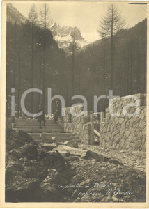 1920 ca VALDO Costruzione centrale idroelettrica - Personale ditta GIROLA - Foto