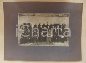 1920 ca PINEROLO Gruppo di prelati con benefattori borghesi - Foto ALIFREDI