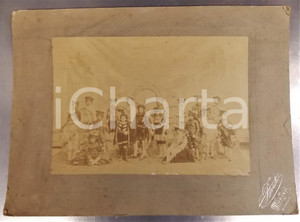 1900 ca TORINO TEATRO Bambini in costume storico - Foto DEASTI 36x26 RARA