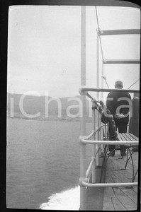 6X4cm NEGATIVO ORIGINALE * 1926 LAZIO La costa dal ponte di un piroscafo (1)