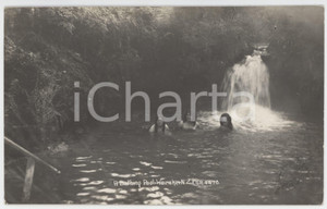 1921 NEW ZEALAND WAIRAKEI - Ethnic Types - A bathing pool - Postcard RPPC