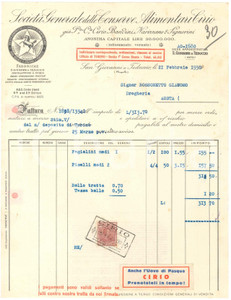 1930 SAN GIOVANNI A TEDUCCIO (NA) - CIRIO Conserve alimentari - Fattura (5)