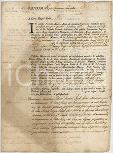 1784 POGGIO RUSCO Investitura pezza di terra e parte casa - Famiglia PRADELLA