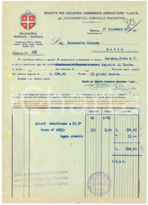 1931 GENOVA - Società per Industria Commercio Agricoltura "LAUIS" - Fattura (1)