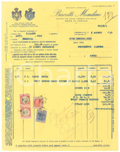 1930 TORINO Via Balme 47 - Soc. An. Biscotti MONDINO - Fattura commerciale (2)