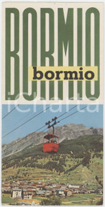 1960 ca TURISMO VALTELLINA - BORMIO - Pieghevole ILLUSTRATO con mappa