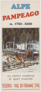 1971 TURISMO - TESERO (TN) VAL DI FIEMME - Alpe PAMPEAGO - Dépliant