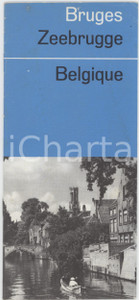 1964 TOURISME BELGIQUE - BRUGES / ZEEBRUGGE - Vintage brochure FRENCH Pubblicazione pubblicitaria d'epoca, illustrata, in lingua francese, con mappa ripiegata.PAGINE: 18 + mappa e volantino FAIR/discreto lievi piegature angolari Formato: 10x21 cm originale e autentica 1