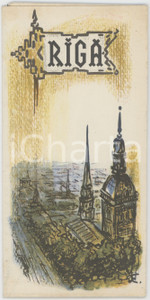 1960 ca TOURISM LATVIA - RIGA- ILLUSTRATED Brochure French