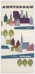 1970 ca TOURISM HOLLAND - AMSTERDAM - ILLUSTRATED Brochure French