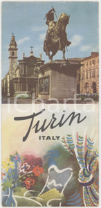 1960 ca TORINO - TURIN (ITALY) Pieghevole illustrato ENGLISH