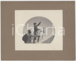 Fotografia d epoca originale 1920 ca ITALIA  ALPINISMO Due scalatori in cordata  Fotografia 21x16 cm 1