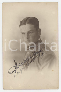 1927 BENGASI (LIBIA ITALIANA) Ufficiale Luigi MARINELLI *Foto con dedica 9x14 cm