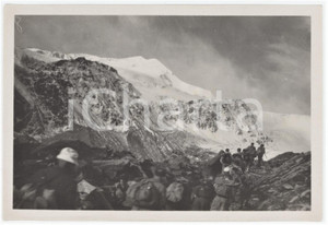 1971 ALPINISMO - ALTO ADIGE - Salita verso il GIOVERETTO - Fotografia 15x10 cm  Fotografia originale con didascalia al verso. GOOD/buono  Formato: 15x10 cm originale e autentica 1