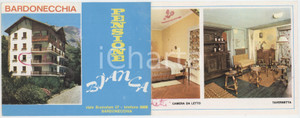 1975 ca TURISMO BARDONECCHIA - Pensione BIANCA - Pieghevole VINTAGE