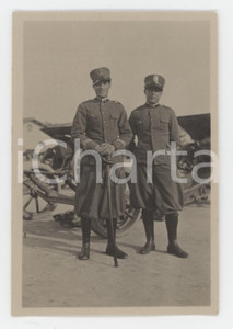 1925 ca ESERCITO - ITALIA Due ufficiali - Ritratto - Fotografia 5x6 cm