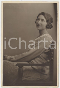 1925 TORINO Studio MASSAGLIA Via Cernaia - Ritratto di donna seduta - Foto ARS
