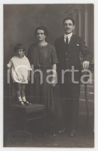 1923 TORINO Ritratto di famiglia - Fotografia A. MAZZUCCO 8x13 cm