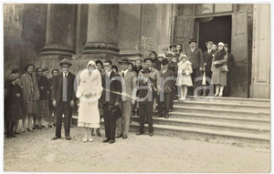 1925 ca LIVORNO FERRARIS Matrimonio nella Chiesa di San Lorenzo - Foto PERINO