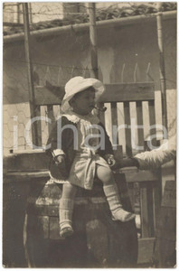 1930 ca VERONA Bambino con pipa a due anni - Foto CURIOSA DE BIANCHI (1)