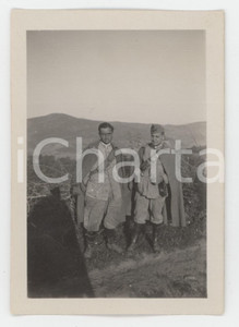 1930 PIETRMALA - MONTEFREDDI Due soldati in posa - Foto 5x8 cm