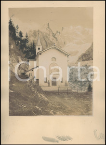 1910 ca COURMAYEUR Santuario di Notre-Dame de la Guérison *Foto ANIMATA