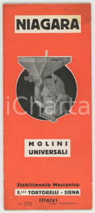 1950 ca SIENA Stabilimento TORTORELLI - Molini universali NIAGARA *Pieghevole