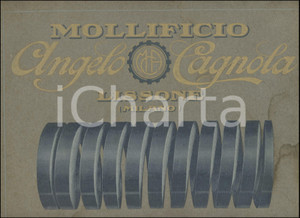 1920 LISSONE (MB) Mollificio Angelo CAGNOLA - Catalogo ILLUSTRATO DANNEGGIATO Catalogo originale d'epoca, in forma di album, interamente illustrato.PAGINE: 10 VERY POOR/gravemente danneggiato danneggiato dall'umiditÃ , con macchie vistose a ogni pagina Formato: 33x24 cm originale e autentica 1
