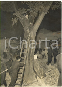 1953 ROMA Crollo VIA CASTRO PRETORIO - Intervento dei VIGILI DEL FUOCO - Foto