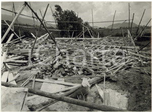 1958 RIVARA (TO) Crollo cantiere edile - Macerie dello stabile (2) Foto 18x13