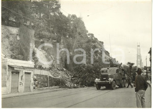 1958 GENOVA STURLA - Crollo muraglione - Operazioni di sgombero delle macerie