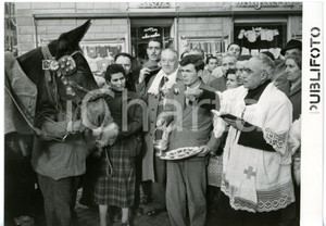 1955 ROMA Piazza Vittorio - Sant'Antonio Abate - Benedizione degli animali FOTO