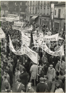 1963 PANTIN FRANCE "Marche sur Paris" - Manifestation des mineurs de Lorraine 