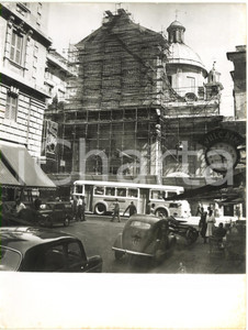 1960 ca GENOVA Chiesa della Consolazione - Lavori di restauro della facciata
