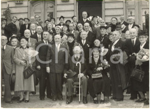 Fotografia d epoca originale 1957 PARIS HÃ´pital CORENTINCELTON Vingt Couples fÃªtent anniversaire de mariage 1