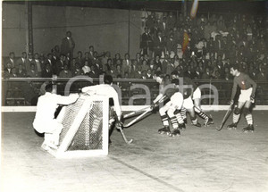 1955 NOVARA Campionati mondiali HOCKEY SU PISTA - Italia vs Svizzera (4) -Foto