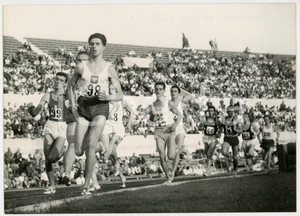1957 ROMA Stadio Olimpico - Stefan LEWANDOWSKI a un meeting internazionale *Foto