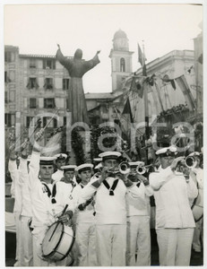 1954 CAMOGLI (GE) Posa CRISTO DEGLI ABISSI - Banda Musicale MARINA MILITARE
