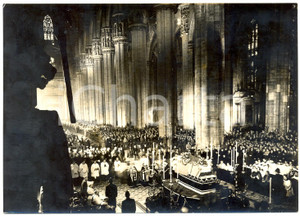 1957 DUOMO DI MILANO - Funerali Arturo TOSCANINI - Cattedrale gremita *Foto