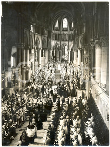 1958 LONDON Westminster Abbey - Morte PIO XII - Messa funebre per il pontefice