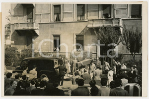 1955 TORINO Caso RIGAT - Folla assiste al trasporto della salma *Foto 18x13