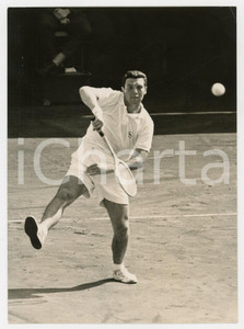 1957 MILANO TENNIS Coppa Davis - Nicola PIETRANGELI vs Ulf SCHMIDT *Foto 13x18
