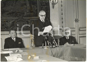 1962 FRANCE - Léon NOËL proclame résultat référendum sur l'élection du Président