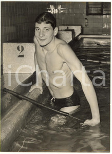 1956 ROMA Stadio Nazionale NUOTO - Paolo GALLETTI nuovo record nei 200 m dorso
