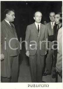1953 MILANO Processo SERVELLO-PARRI - Testimone Pietro BUCALOSSI dopo l'udienza