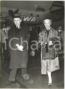 1955 ROMA Aeroporto CIAMPINO - Arrivo senatrice USA Margaret Chase SMITH *Foto